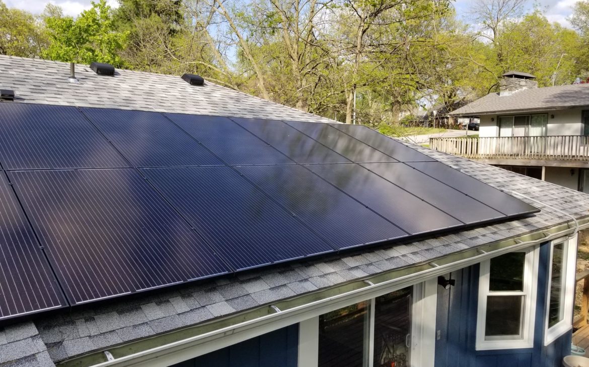 how solar panels are installed - finished product