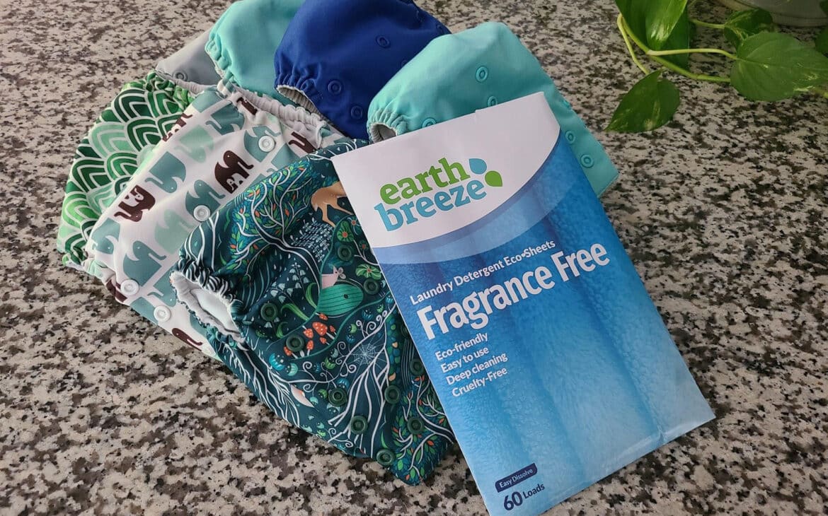how to wash a cloth diaper using eco-friendly laundry detergent sheets