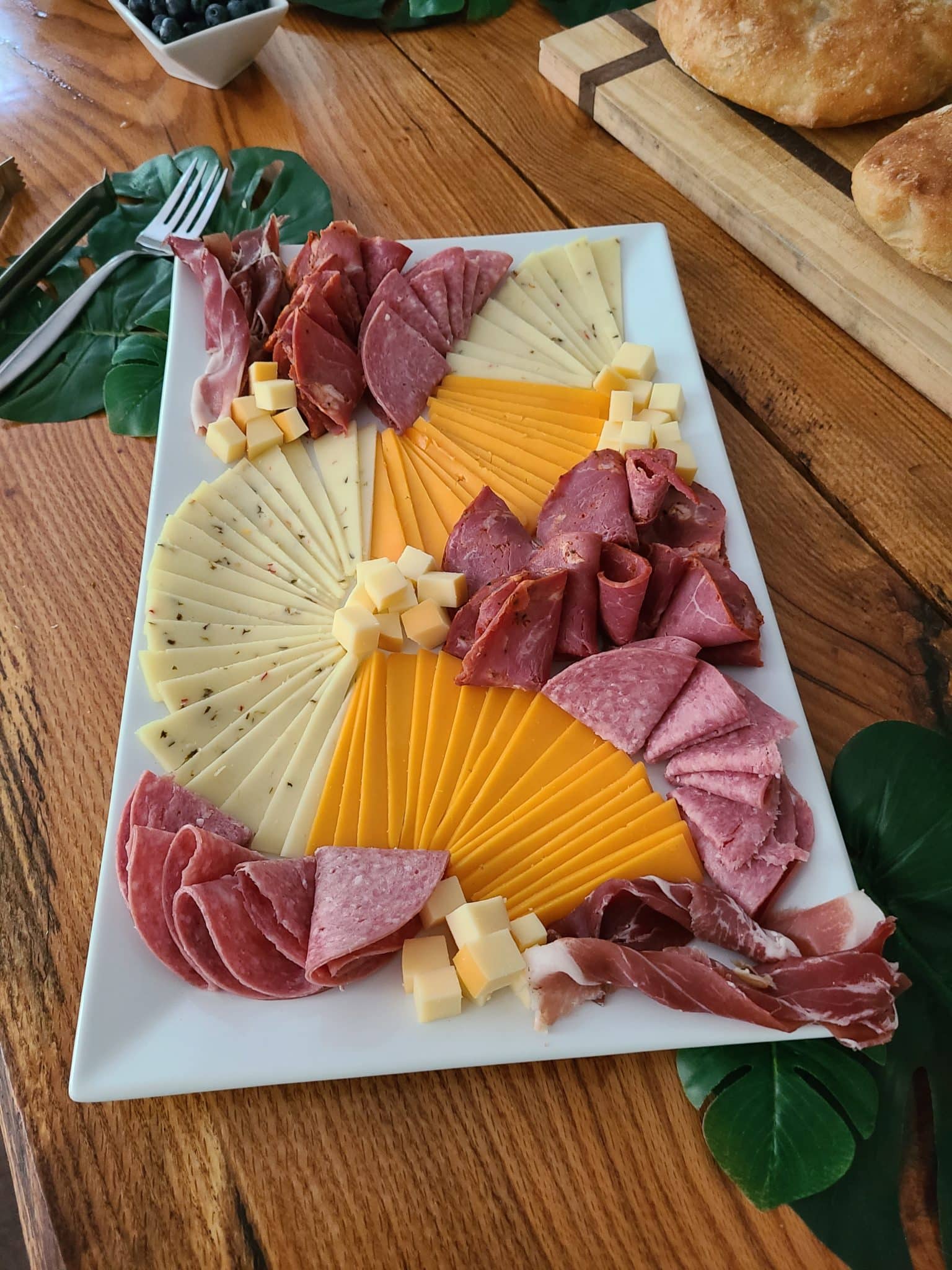 Eco-friendly party ideas and tips - local meat and cheese board