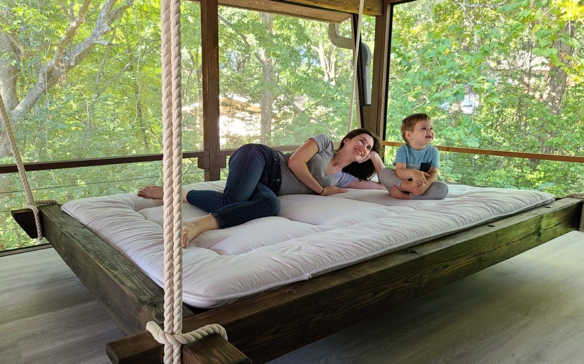 Hanging daybed swing plans