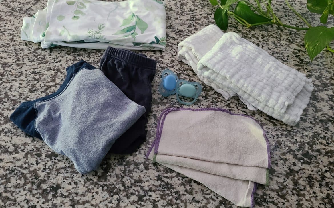 other baby essentials for zero waste diaper bag