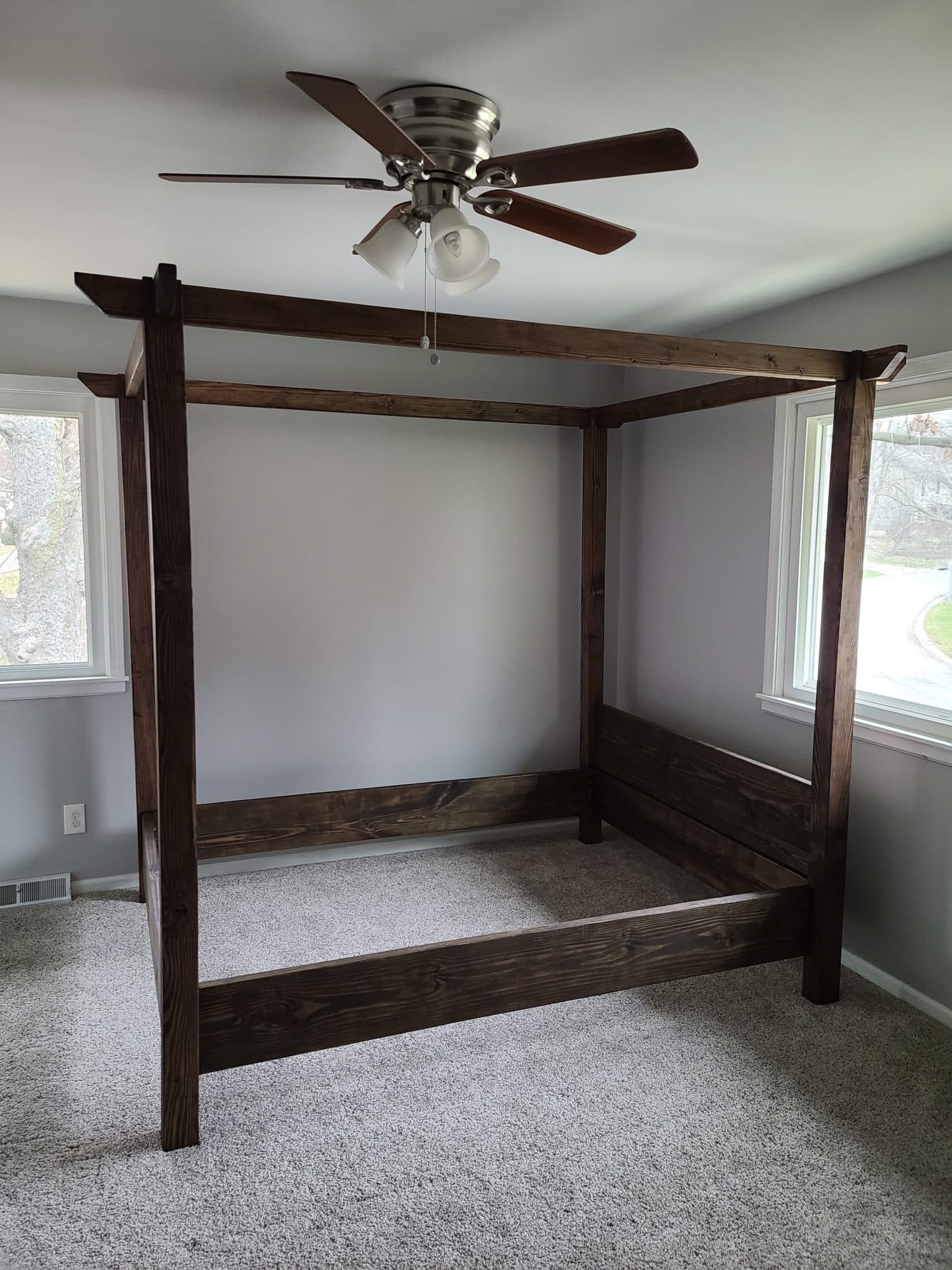 DIY canopy bed overall