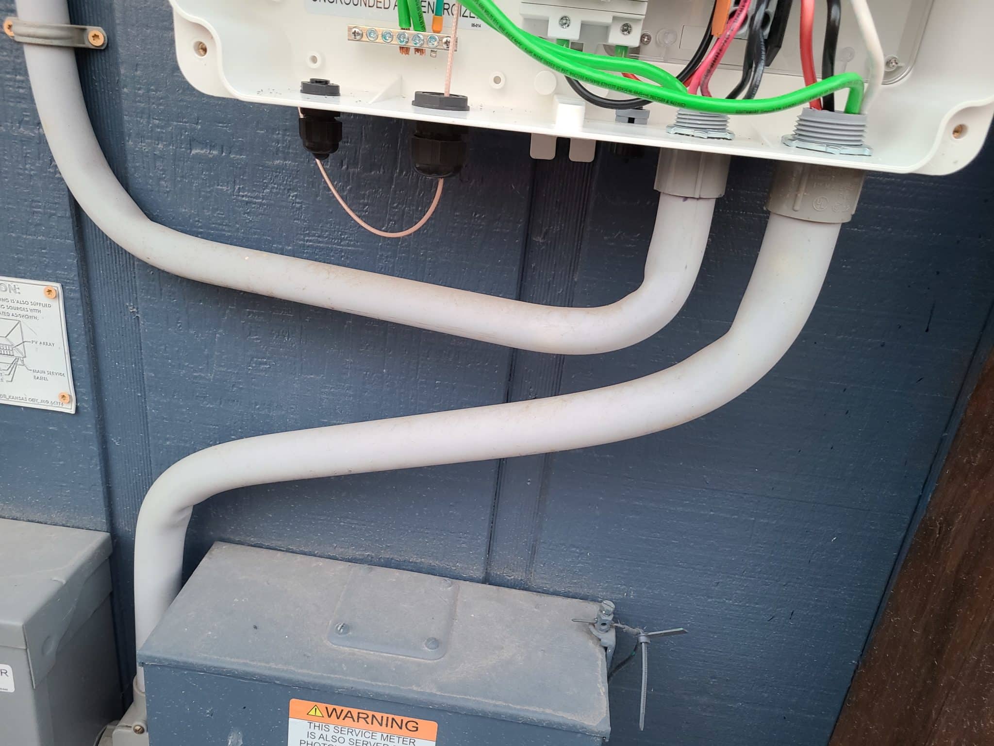 showing how to run conduit for how solar panels are installed