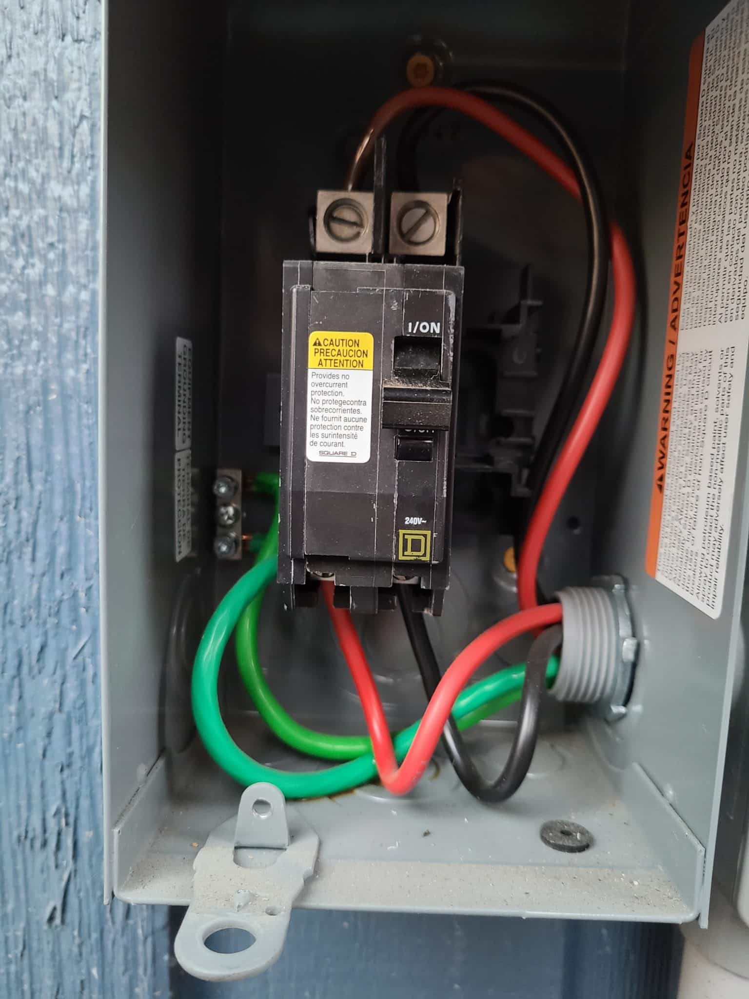 how solar panels are installed - electrical wiring for AC Disconnect