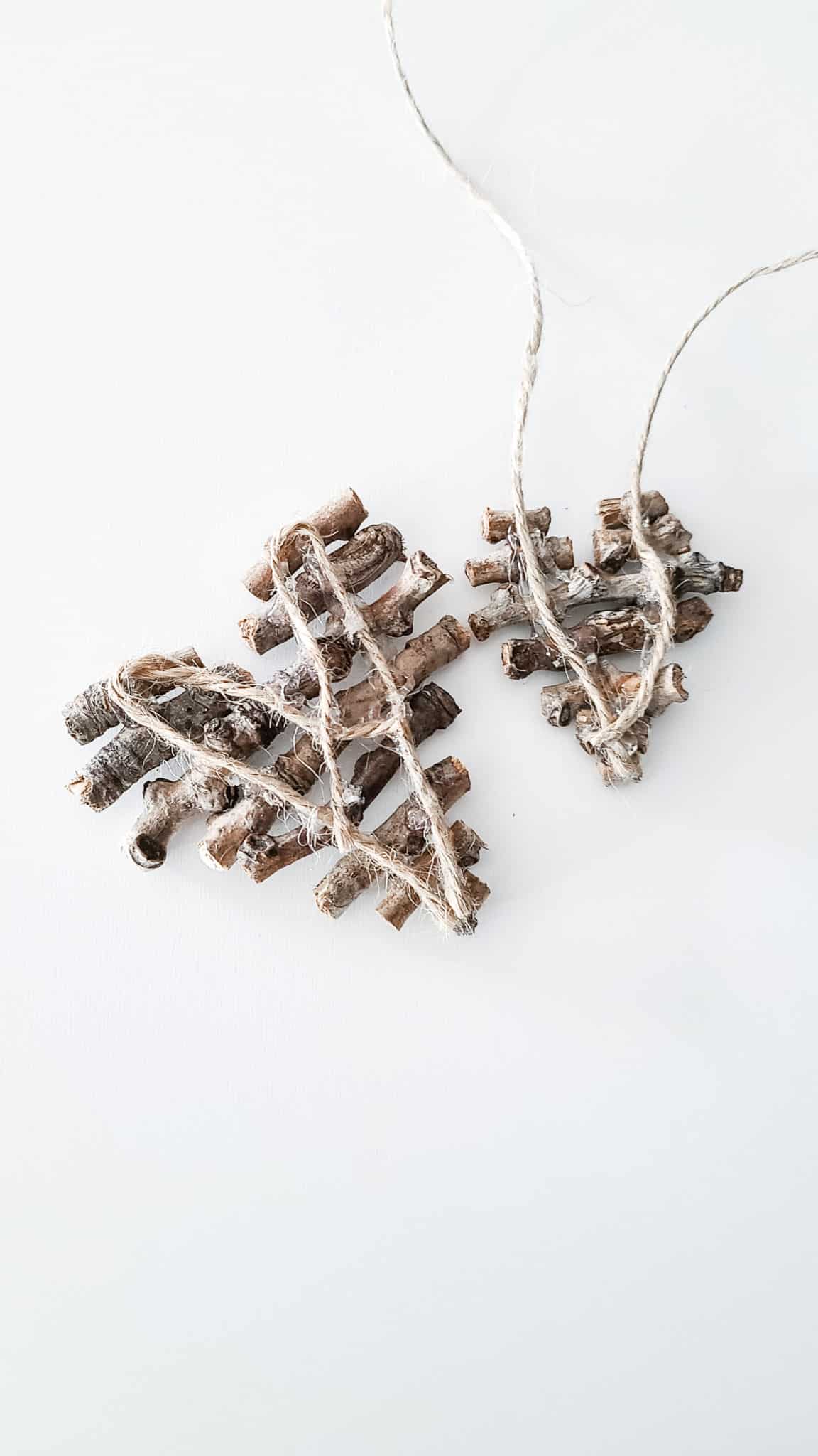 valentine's day decorations for home - twig hearts