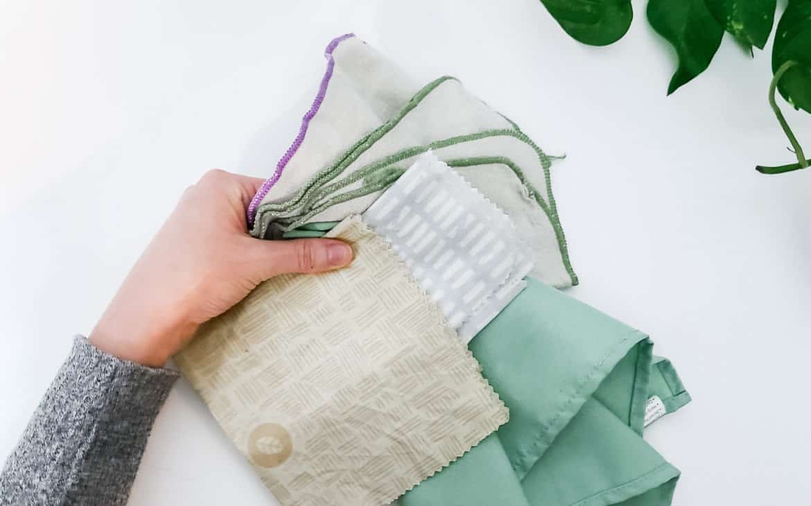 Sustainable Alternatives - cloth and reusable options instead of disposable items