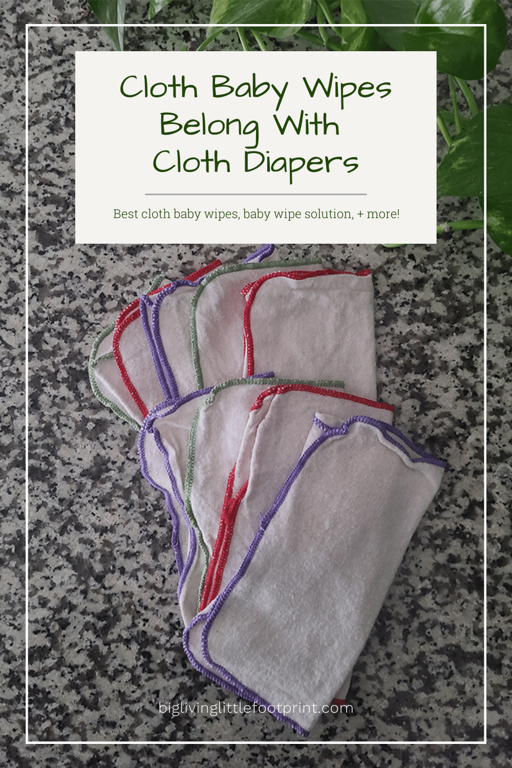 Cloth Baby Wipes Belong with Cloth Diapers