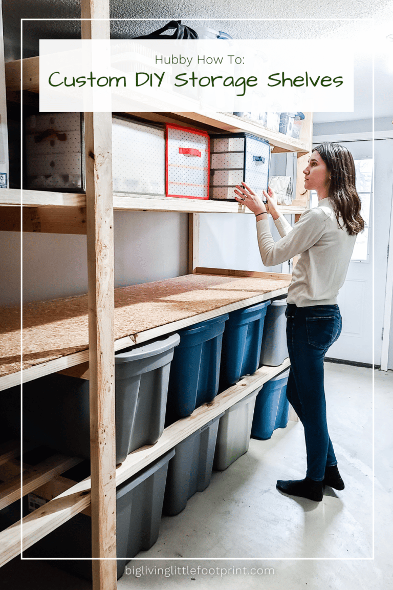 Hubby How To: Custom DIY Storage Shelves