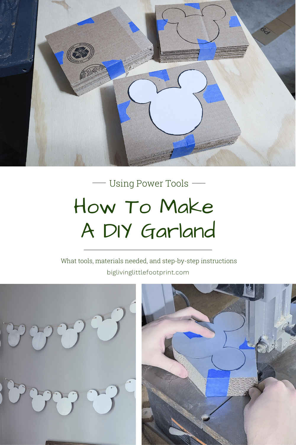 How to make a DIY garland using power tools