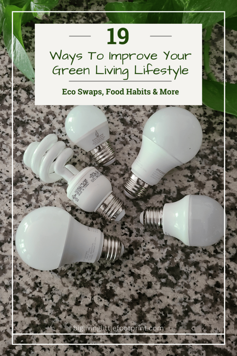 19 Ways to Improve Your Green Living Lifestyle