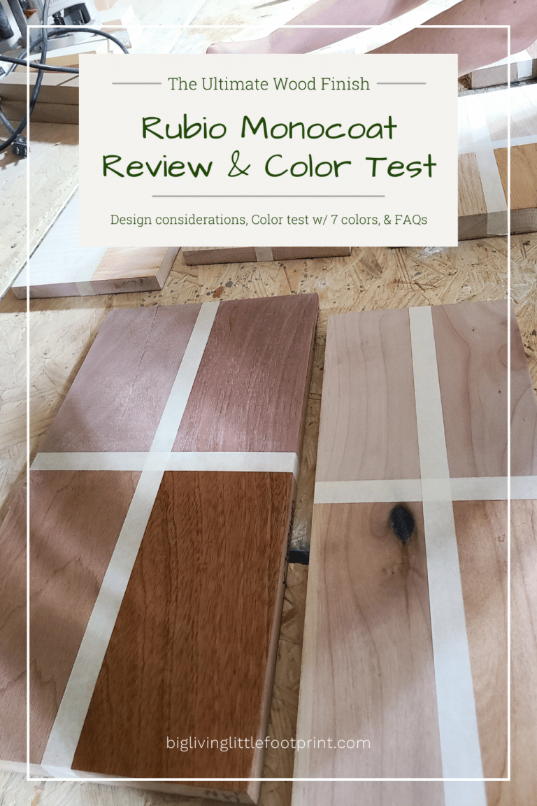 rubio monocoat review and rubio monocoat colors test