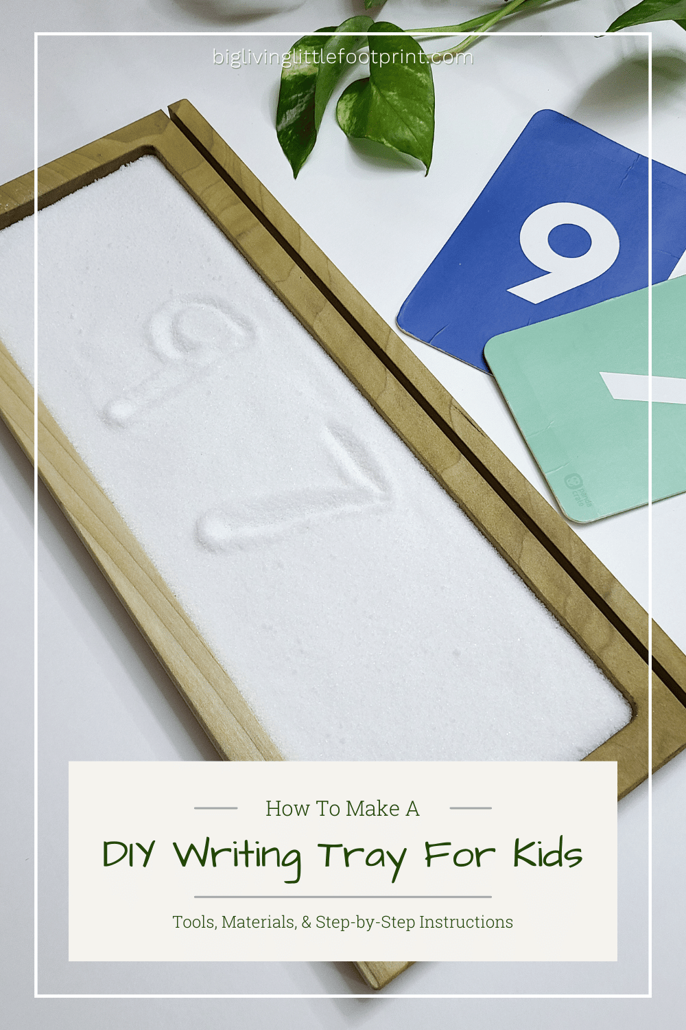 How To Make A DIY Writing Tray For Kids