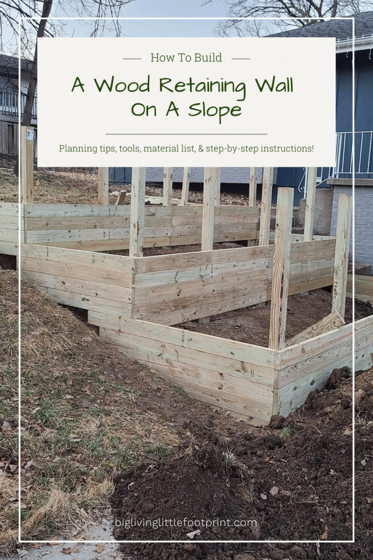 How To Build A Wood Retaining Wall On A Slope