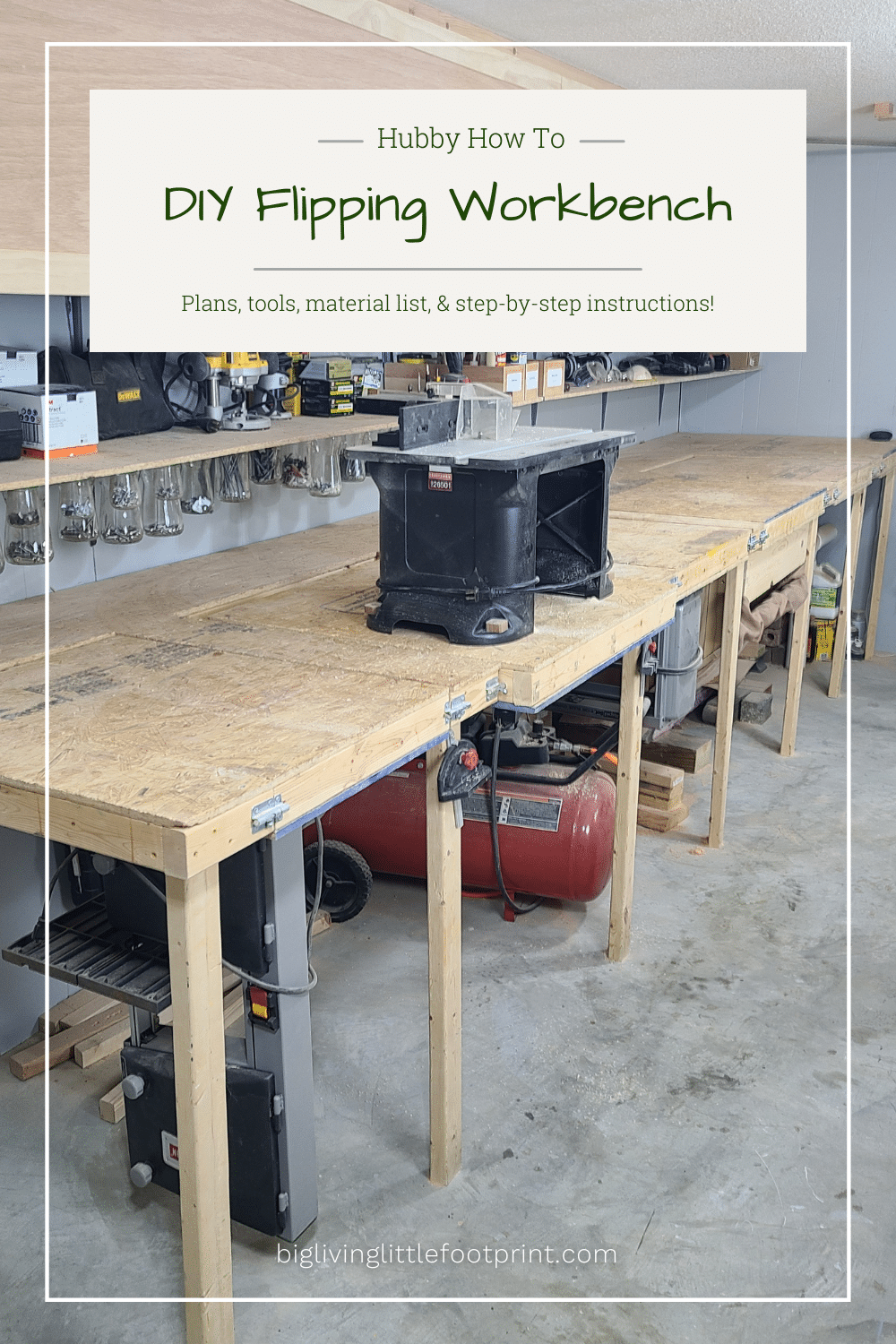 Hubby How To: DIY Flipping Workbench