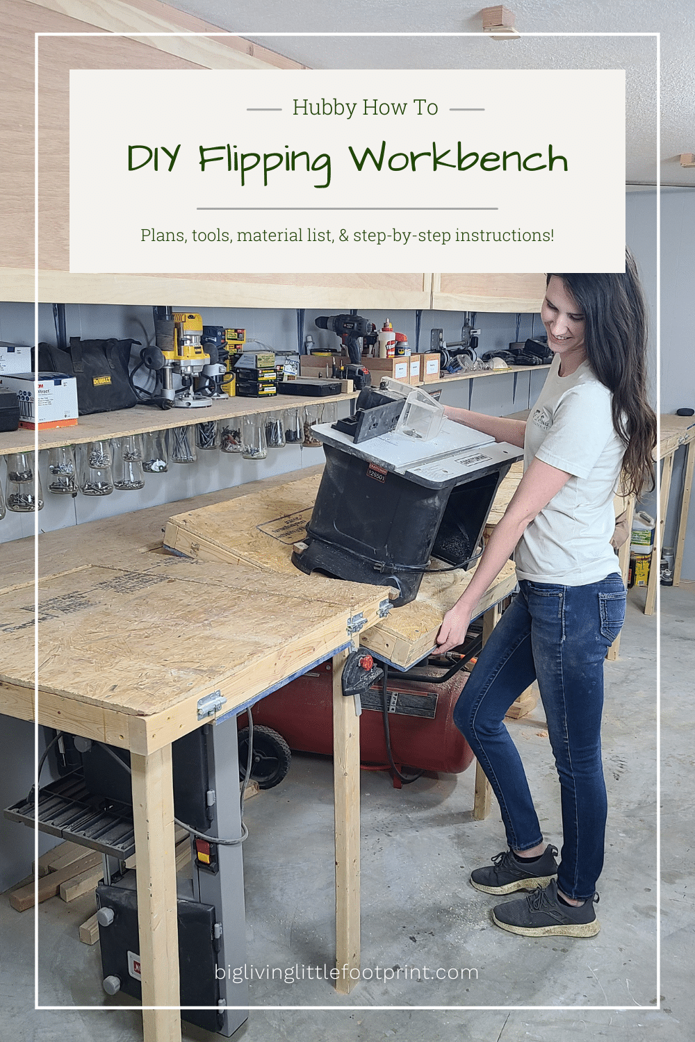 Hubby How To: DIY Flipping Workbench