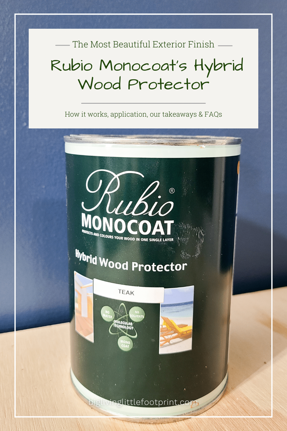 Rubio Monocoat Exterior Hybrid Wood Protector