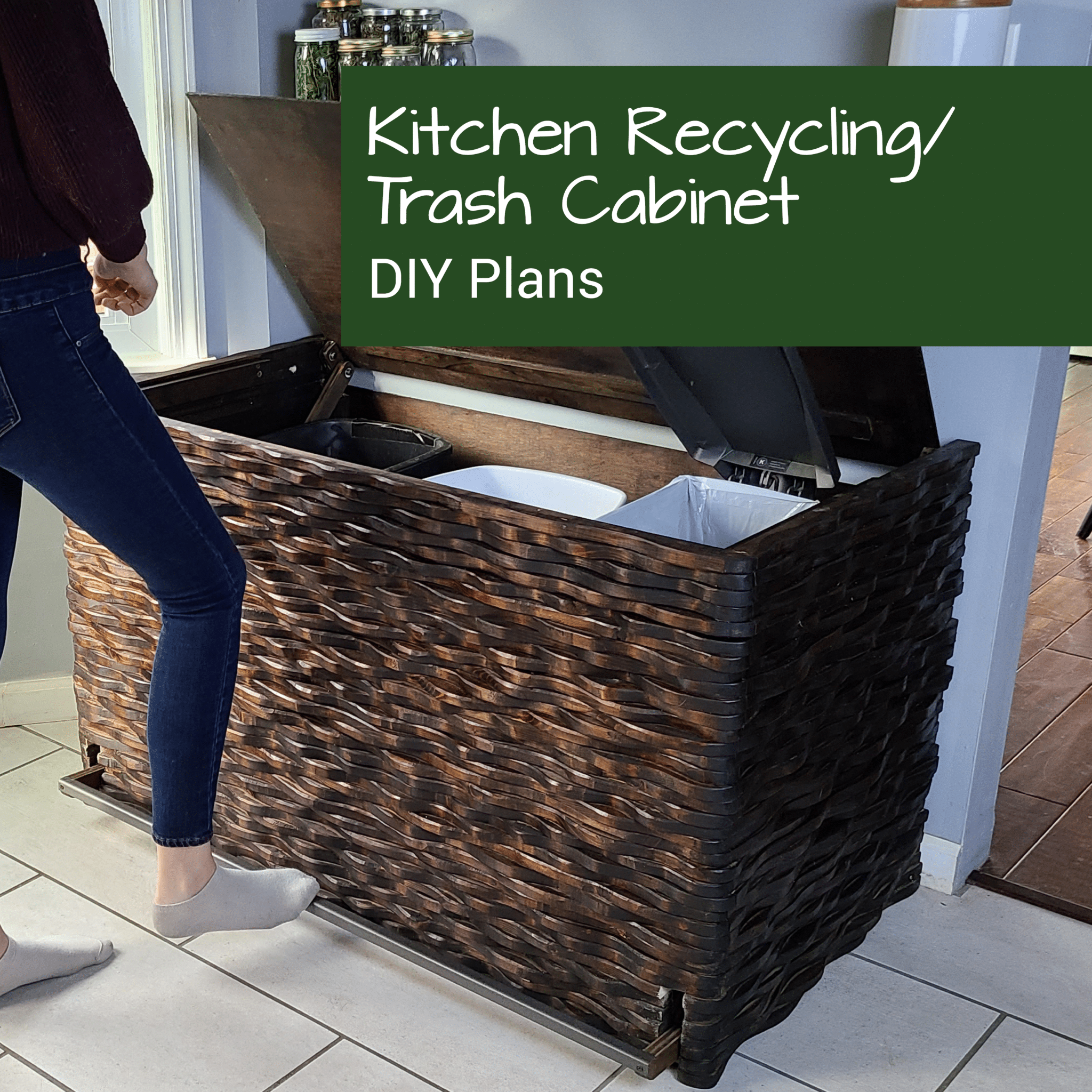 Kitchen Recycling Trash Cabinet Plans
